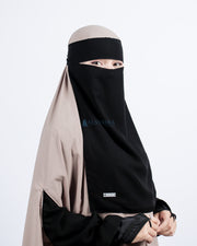 Niqab Bandana Sifon Jetblack Alsyahra Exclusive