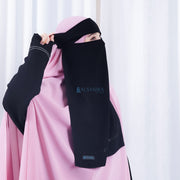 Niqab Poni Anatolia Sifon Silk Jetblack Alsyahra Exclusive