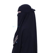 Niqab Poni Kiswah Sifon Silk Jetblack Alsyahra Exclusive