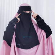 Niqab Poni Pulldown Anatolia Sifon Silk Jetblack Alsyahra Exclusive