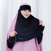Niqab Poni Pulldown Anatolia Sifon Silk Jetblack Alsyahra Exclusive
