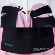 Niqab Poni Pulldown Anatolia Sifon Silk Jetblack Alsyahra Exclusive