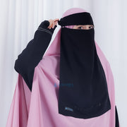 Niqab Poni Pulldown Anatolia Sifon Silk Jetblack Alsyahra Exclusive
