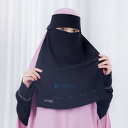 Niqab Poni Pulldown Anatolia Sifon Silk Jetblack Alsyahra Exclusive