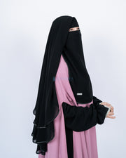 Niqab Yaman Bisban 2 Layer Size M Sifon Jetblack Alsyahra Exclusive