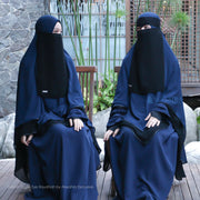 Niqab Bandana Eagle Eye Raudhah Sifon Jetblack Alsyahra Exclusive