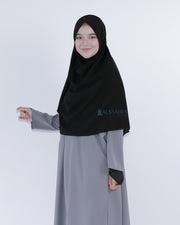 Set Pasmina Syari Hurun In Cadar Tali Size M Jetblack Alsyahra Exclusive