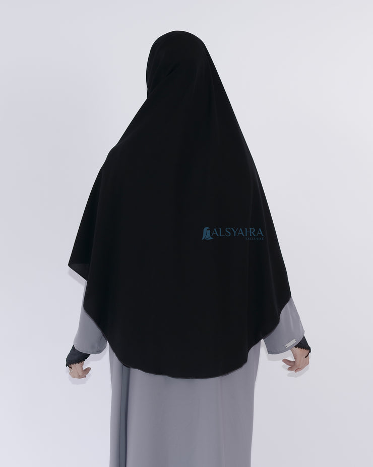 Set Pasmina Syari Hurun In Cadar Tali Size M Jetblack Alsyahra Exclusive