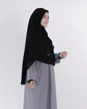 Set Pasmina Syari Hurun In Cadar Tali Size M Jetblack Alsyahra Exclusive