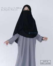 Set Pasmina Syari Hurun In Cadar Tali Size M Jetblack Alsyahra Exclusive