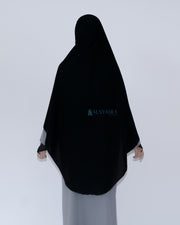Set Pasmina Syari Hurun In Cadar Tali Size L Jetblack Alsyahra Exclusive