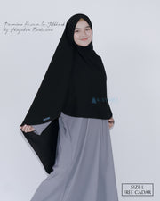 Set Pasmina Syari Hurun In Cadar Tali Size L Jetblack Alsyahra Exclusive