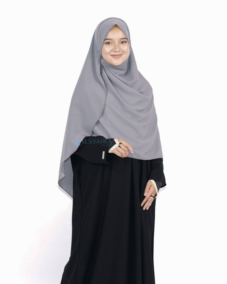 Set Pasmina Syari Hurun In Cadar Tali Size L Luxury Wolfis Alsyahra Exclusive