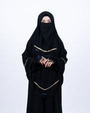 Set Khimar Kiswah Cadar Tali Jetblack Alsyahra Exclusive