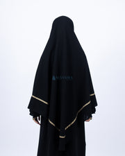 Set Khimar Kiswah Cadar Tali Jetblack Alsyahra Exclusive