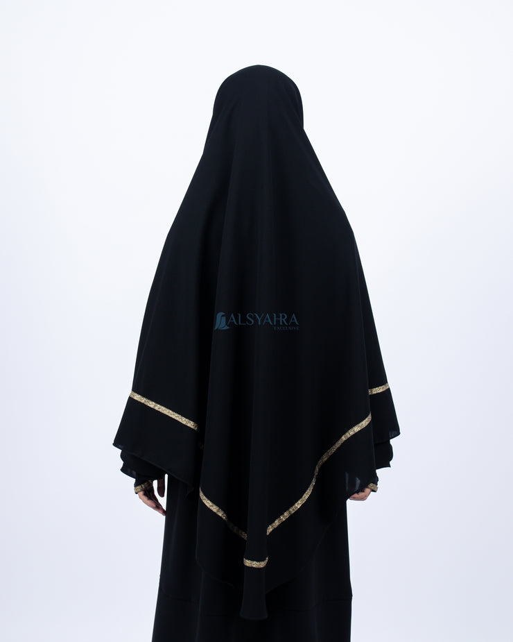Set Khimar Kiswah Cadar Tali Jetblack Alsyahra Exclusive