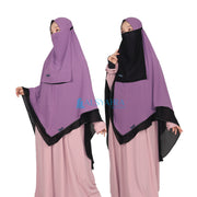 Set Khimar Maleeka Bisban Queen BolBal 2 Material Alsyahra Exclusive XXL