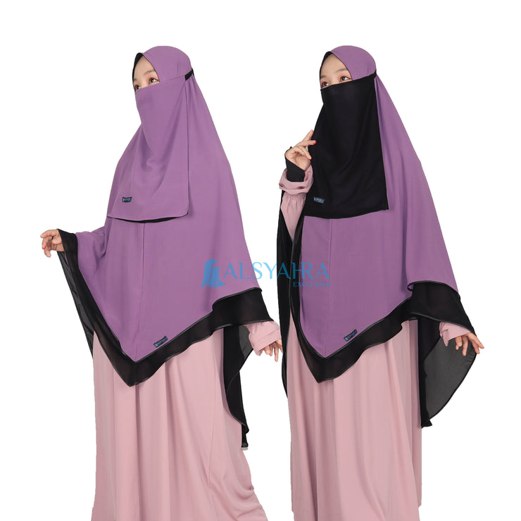 Set Khimar Maleeka Bisban Queen BolBal 2 Material Alsyahra Exclusive XL