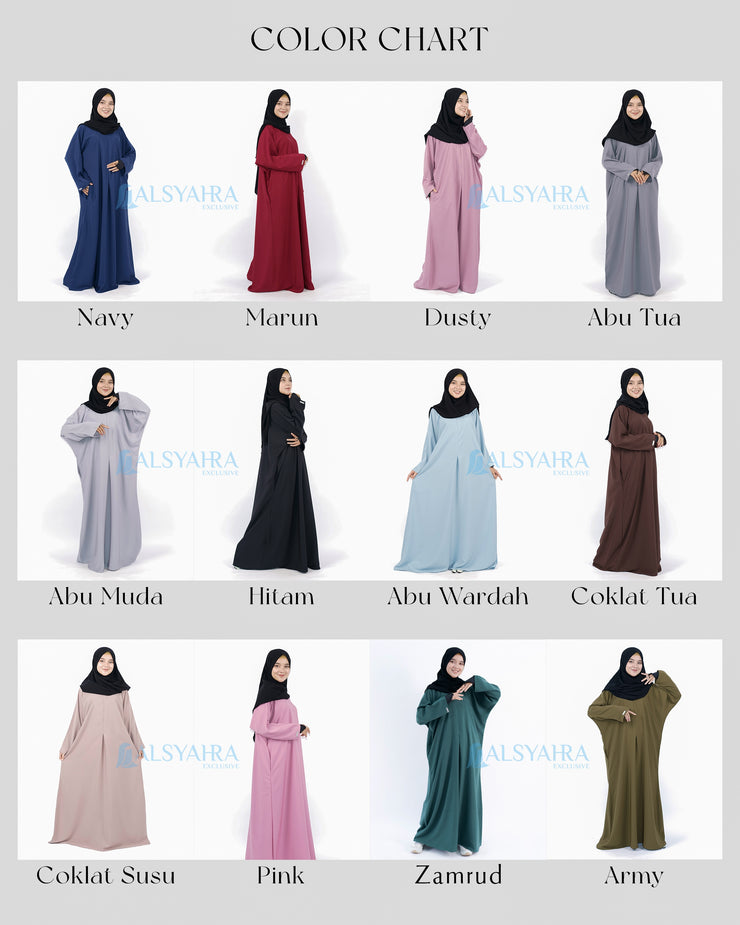 Abaya Gamis Jamila Luxury Wolfis Alsyahra Exclusive