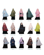 Set Khimar Syari Handsplit Non Pad Cadar Tali Luxury Wolfis Alsyahra Exclusive