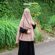 Alsyahra Exclusive Set Khimar Handzipper Size XL Soft Crown Exclusive