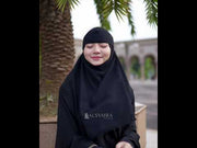 Niqab Poni Pulldown Sifon Silk Jetblack Alsyahra Exclusive