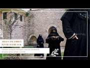 Abaya Gamis Syari Islambul Silver Jetblack Alsyahra Exclusive