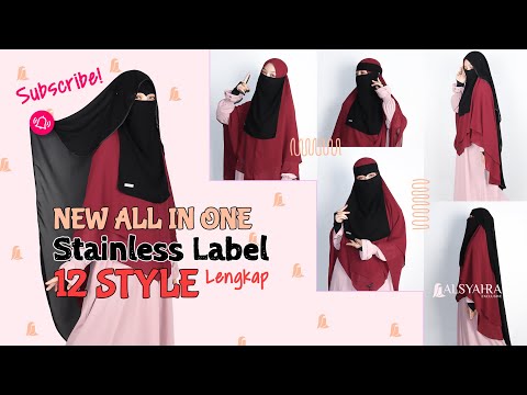 Bundling Niqab New All In One Size L 12 Style Chiffon Silk Jetblack Alsyahra Exclusive