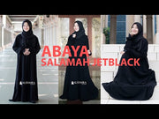 Abaya Gamis Syari Salamah Jetblack Alsyahra Exclusive