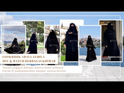 Abaya Gamis Syari Jamila Jetblack Alsyahra Exclusive