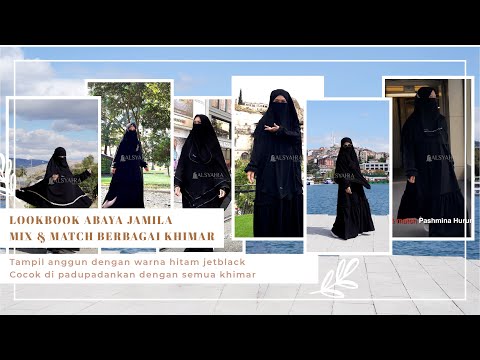 Abaya Gamis Syari Jamila Jetblack Alsyahra Exclusive