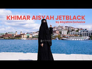 Set Khimar Instan Aisyah Jetblack Alsyahra Exclusive